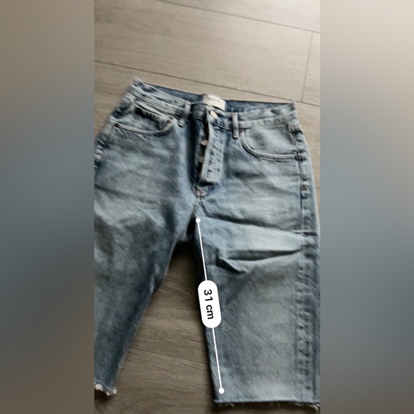 AGOLDE “Carey” High-Rise Denim Shorts – Light Wash size:27 - Picture 6 of 9